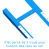 Rail a encastrer dans auge 1500x350mm avec chariot et couvercle - la paire