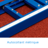 Rail a encastrer dans auge 1500x350mm avec chariot et couvercle - la paire