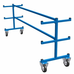 Chariot pour etuis perche mobile