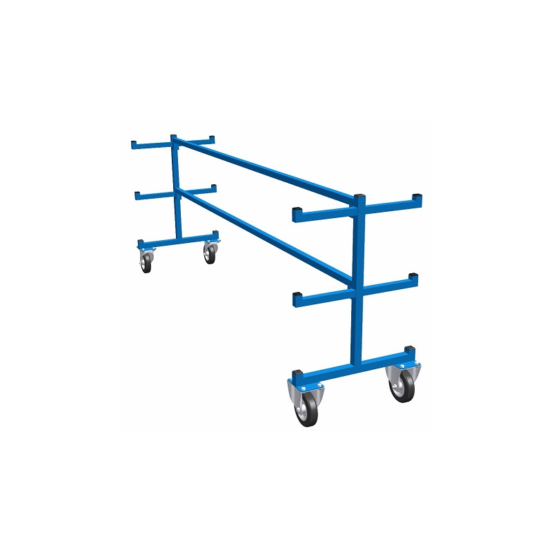 Chariot pour etuis perche mobile