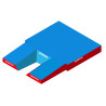 Matelas perche federal monohousse 7.50 x 5.50 x 0.80/0.50m