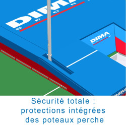 Matelas perche double entree international up & down monohousse 11.00 x 6.00 x 0.80/0.40m