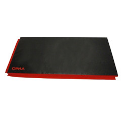 TAPIS DE SPORT / FITNESS NOIR ASSOCIATIF VELCRO 200X100CM - DIMASPORT