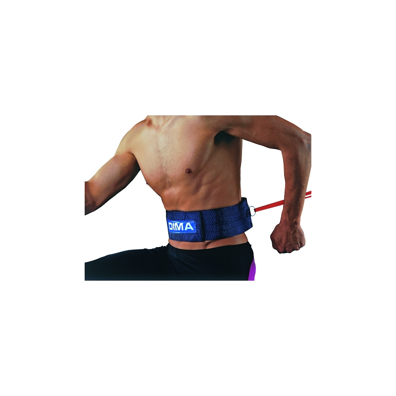 CEINTURE DE TRACTION FERMETURE VELCRO AVEC ANNEAU - DIMASPORT