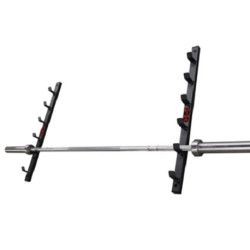 PORTE-BARRE MURAL POUR RANGEMENT DE 6 BARRES OLYMPIQUES - DIMASPORT