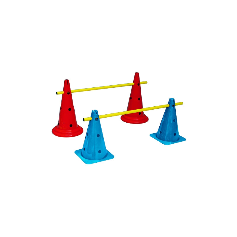 Haie multi-fonction cones a hauteur reglablelot de 3