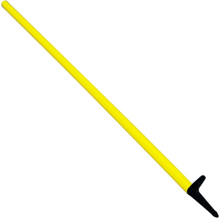 Jalon de slalom pointe plastique longueur 150cmlot de 12