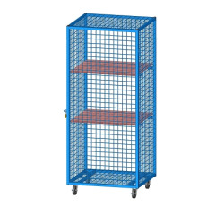ARMOIRE RANGEMENT GRILLAGÉE MATÉRIEL MOBILE 120X70X183CM - DIMASPORT