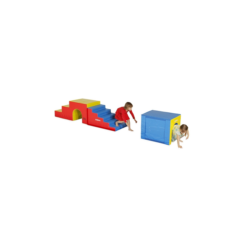 PARCOURS DE MOTRICITÉ MOUSSE POUR ENFANT 3/6 ANS ESCATUNNEL - DIMAKID