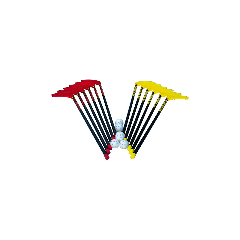 KIT UNIHOCKEYJEU DE 12 CROSSES ET 6 BALLES