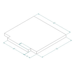 TAPIS POUR MAISON DES 1001 NUITS62 X 62 X 4 CM