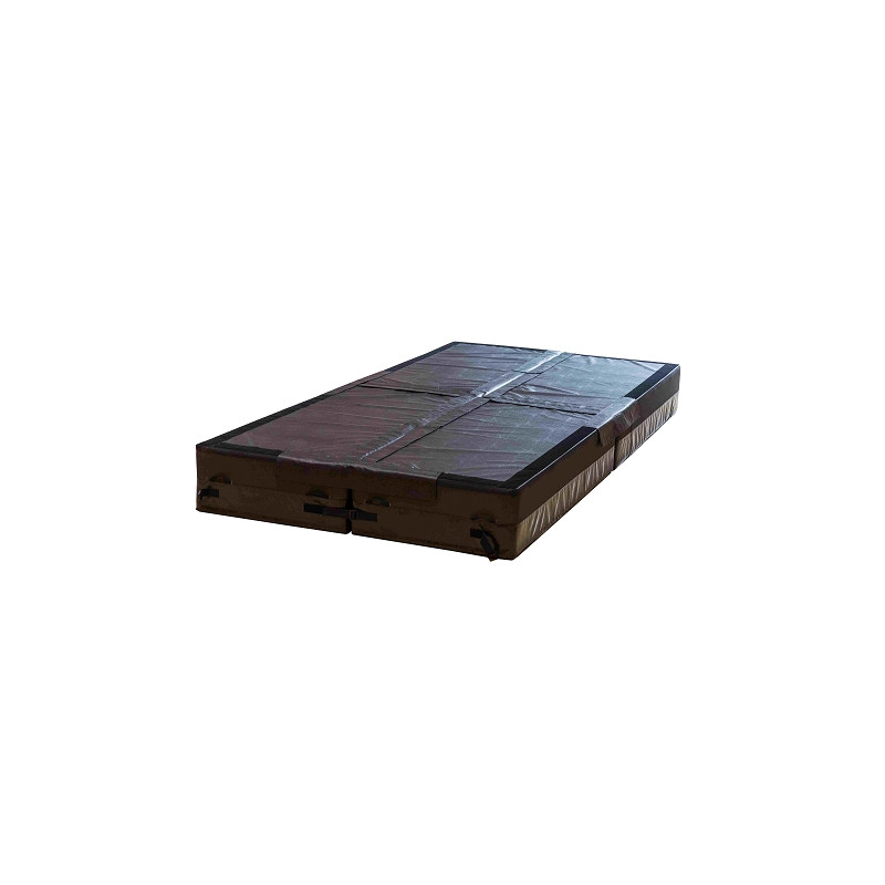 MATELAS DE CHUTE CIRQUE & SPECTACLEMONOBLOC NOIR JUXTAPOSABLE SOLIDAIRE TOTALE18KG/M2