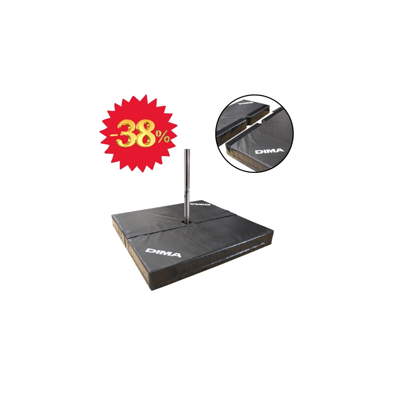 BON PLAN - MATELAS DE PERCHE DE FEU EN DEUX PARTIES 300 X 150 X 20CM - OUVERTURE CENTRALE 8 CM
