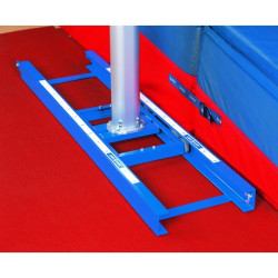 Rails classiques pour poteaux perche avec chariots a fixer - largeur 350mmla paire
