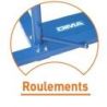 Barres asymetriques a poseravec roulements et matelas integre